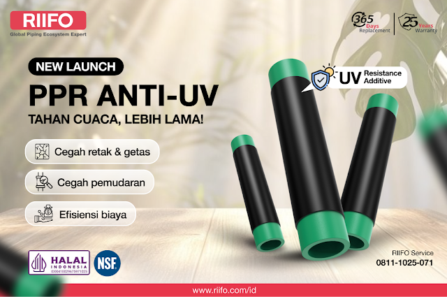 Cocok untuk Berbagai Proyek Konstruksi, RIIFO Hadirkan Pipa PPR Anti UV untuk Outdoor Piping-nexzine.id Cocok untuk Berbagai Proyek Konstruksi, RIIFO Hadirkan Pipa PPR Anti UV untuk Outdoor Piping-nexzine.id