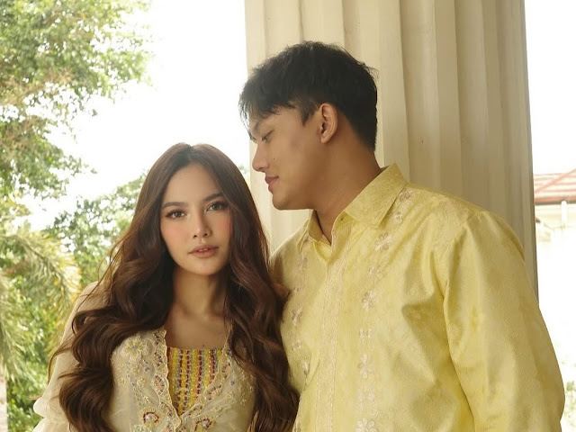 Momen Pertama Lebaran Mahalini dan Rizky Febian Setelah Pindah Agama.