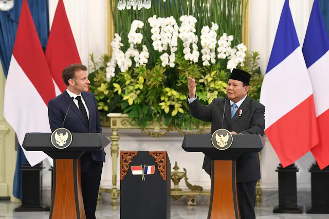 Presiden Prabowo dan Emmanuel Macron Sepakat Perkuat Kerja Sama Strategis Indonesia-Prancis