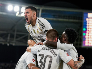 Real Madrid Libas Levante 4-1, Mbappe Borong Dua Gol dan Vinicius Jr Buka Pesta