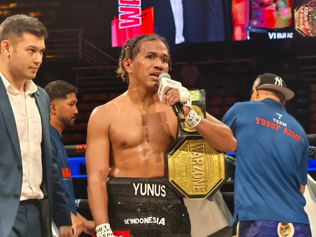 Yunus Martin Tumbangkan Yusuf Azmi di WWC 2025 Lewat TKO Ronde Ketiga