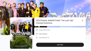Cara Memesan Tiket FESTIVAAAL Marapthon 3, Harga Mulai Rp200 Ribu dan Bisa Dibeli Sekarang