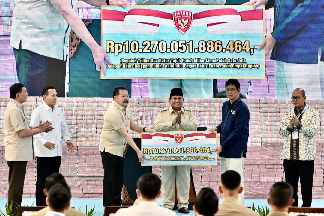 Prabowo Saksikan Penyerahan Denda Rp10,27 Triliun dan 2,37 Juta Hektare Lahan Hutan ke Negara