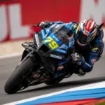 Pembalap Trackhouse Racing Ai Ogura saat berhasil memenangkan balapan MotoGP di Sirkuit Assen 2026.
