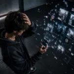 Aplikasi Threads di smartphone mengalami error force close saat memuat konten gambar dan foto tren terbaru.