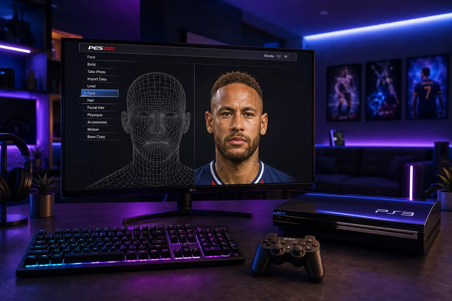 Cara Edit Wajah Pemain PES PS3 Biar Mirip Aslinya, Gampang!