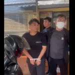 Tim siber Polda Jambi saat mengungkap kasus pembobolan rekening nasabah Bank Jambi oleh tiga hacker.