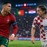 Cristiano Ronaldo dari Portugal dan Luka Modric dari Kroasia bersiap duel di babak 32 besar Piala Dunia 2026