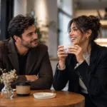 Interaksi romantis antara seorang pria dan perempuan yang menunjukkan sifat perempuan yang disukai laki-laki taurus.