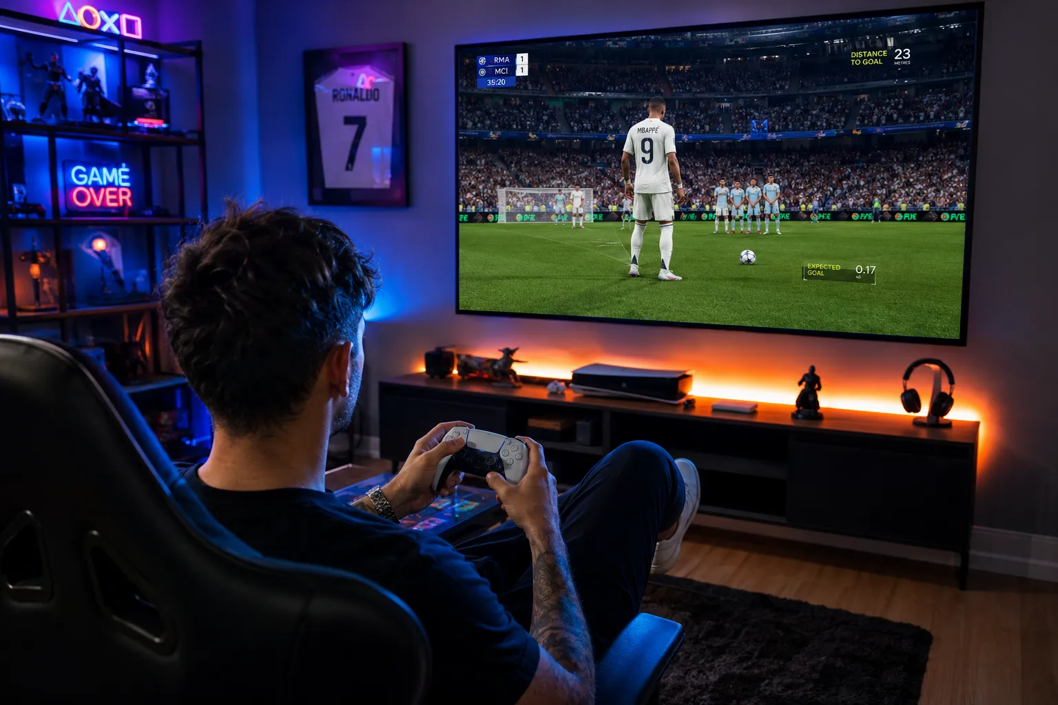 Cara melakukan trik free kick PES PS3 agar selalu mencetak gol ke gawang lawan.